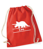 Dinosaur Personalised PE Bag