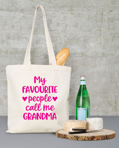 My Favourite People Call Me Grandma Tote Bag