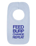 Feed Burp Change Repeat Funny Bib