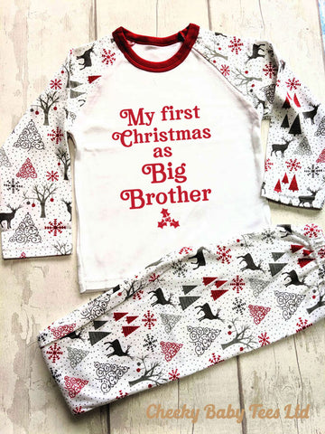 First Christmas as Big Brother Pyjamas