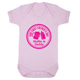 Personalised Our 1st Father's Day Bottles Babygrow