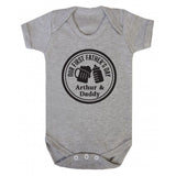 Personalised Our 1st Father's Day Bottles Babygrow