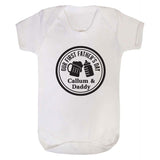 Personalised Our 1st Father's Day Bottles Babygrow
