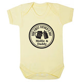 Personalised Our 1st Father's Day Bottles Babygrow