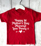 Personalised First Mother's Day Baby T Shirt
