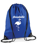 Personalised Flamingo Swimming Bag