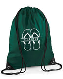 Personalised Flip Flop Drawstring Bag