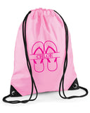 Personalised Flip Flop Drawstring Bag