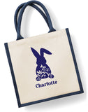 Floral Bunny Personalised Easter Bag