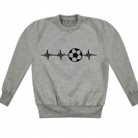 Football Heartbeat Kids' Sweatshirt