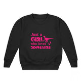 Just a Girl Who Loves Dinosaurs Sweatshirt