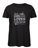 Girl Who Loves Halloween Ladies' T Shirt