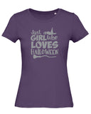 Girl Who Loves Halloween Ladies' T Shirt