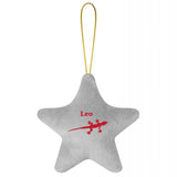 Personalised Gecko Star Xmas Decoration