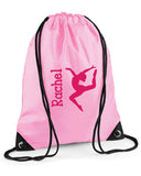 Personalised Gymnastics Drawstring Bag