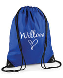 Personalised Heart Swimming Bag