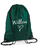 Personalised Heart Swimming Bag