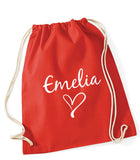 Personalised Heart PE Bag