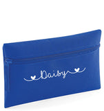 Personalised Hearts Design Pencil Case