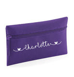 Personalised Hearts Design Pencil Case