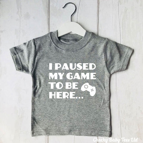 I Paused my Game Funny Kids' T Shirt