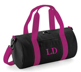 Personalised Initials Mini Barrel Bag