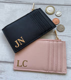 Initials Personalised Card Wallet Purse