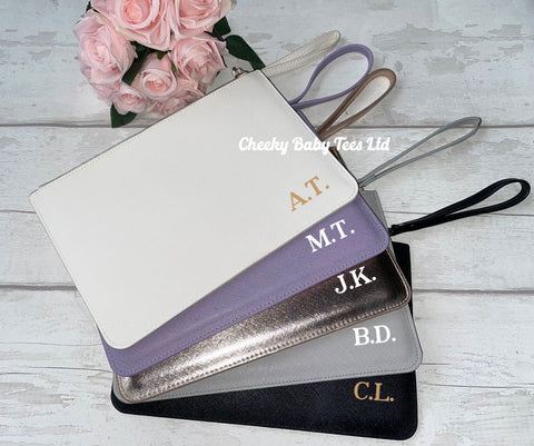 Personalised Initials Clutch Bag