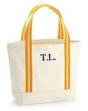 Personalised Initials Organic Beach Bag