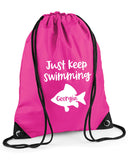 Just Keep Swimming Personalised Swimming Bag