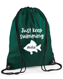 Just Keep Swimming Personalised Swimming Bag