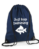 Just Keep Swimming Personalised Swimming Bag