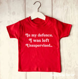 Left Unsupervised Funny Kids' T Shirt
