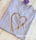 Leopard Print Heart Women's Sweatshirt