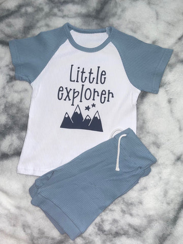 Little Explorer Kids' T Shirt & Shorts Set