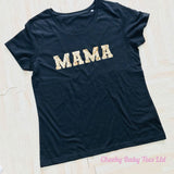 MAMA Leopard Print Women's T Shirt