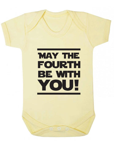 May the Fourth be With You Baby Grow