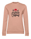 Meowy Christmas Cat Ladies' Sweatshirt