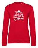 Meowy Christmas Cat Ladies' Sweatshirt