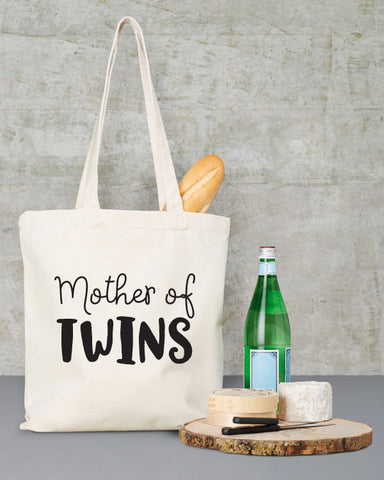 Mother of Twins Canvas Tote Bag