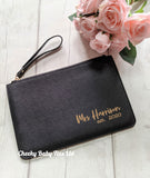 Mrs Personalised Clutch Bag