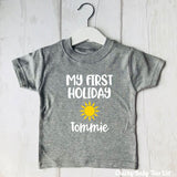 Personalised First Holiday T-Shirt