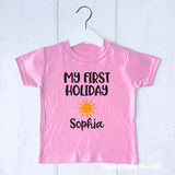 Personalised First Holiday T-Shirt