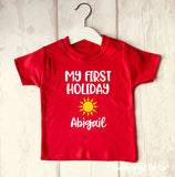 Personalised First Holiday T-Shirt