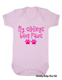 My Siblings Have Paws Baby Grow