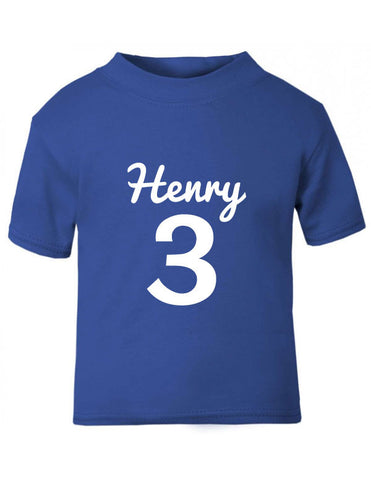 Personalised Name and Age T Shirt