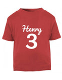 Personalised Name and Age T Shirt