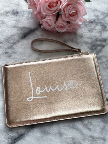 Personalised Name Clutch Bag