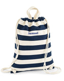 Personalised Name Drawstring Beach Bag