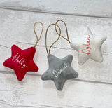 Personalised Name Star Xmas Decoration